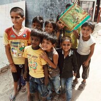The kite boys brightened my day on walks to the orphanage.